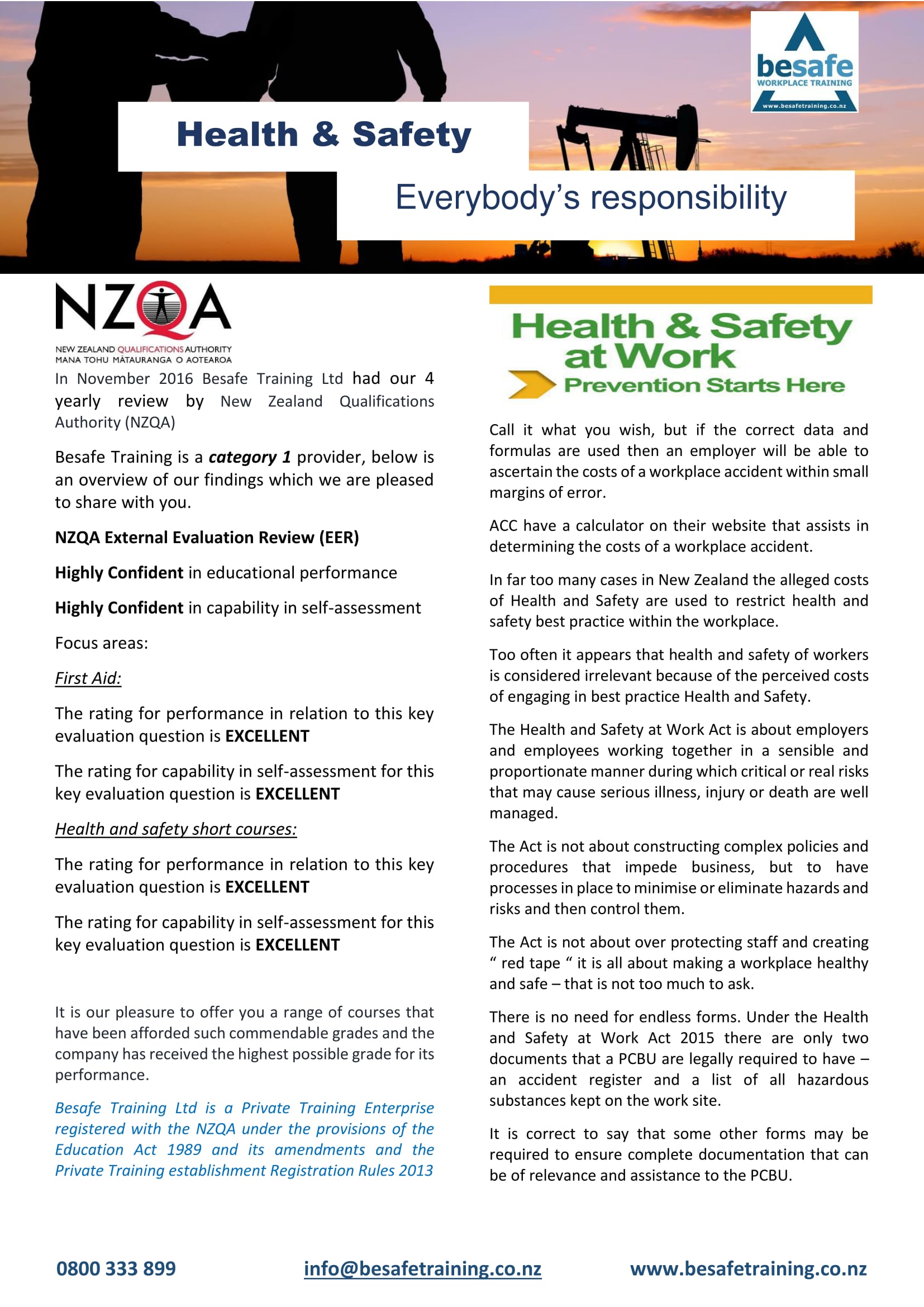 BESAFE NEWSLETTER 2017-1