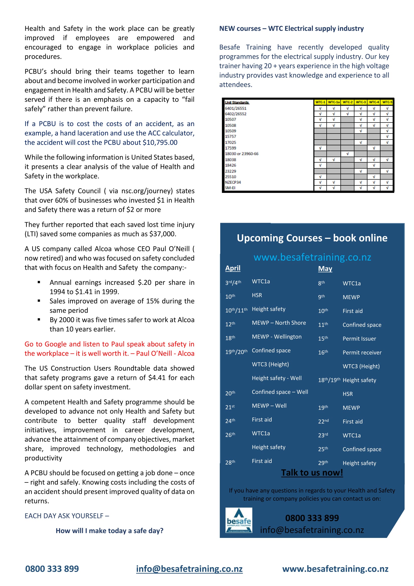 BESAFE NEWSLETTER 2017-2