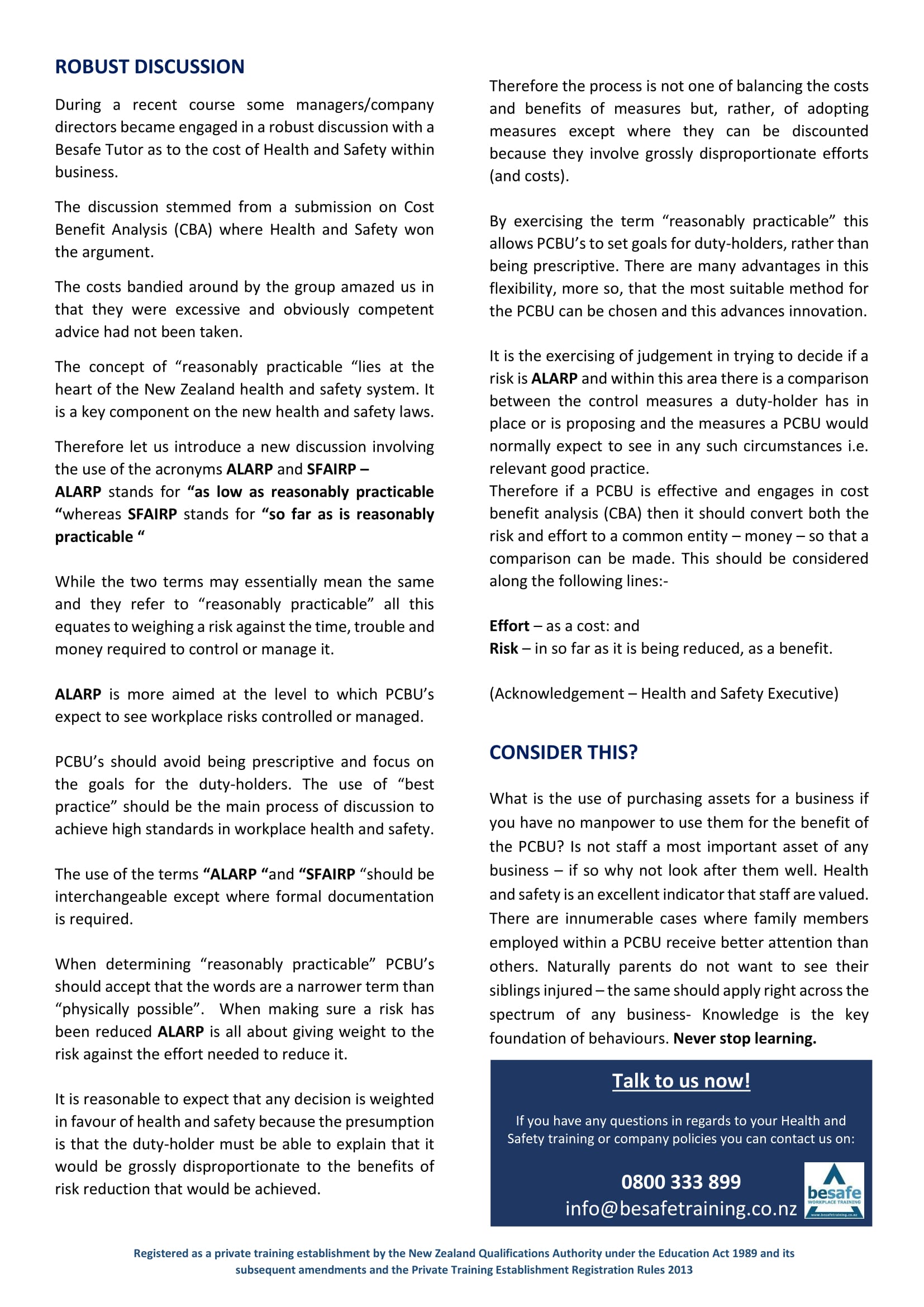 BESAFE NEWSLETTER JAN 2017-2